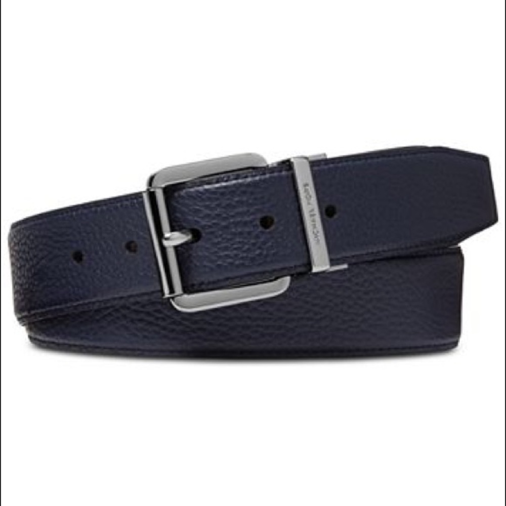 Michael Kors Reversible Casual Belt Navy